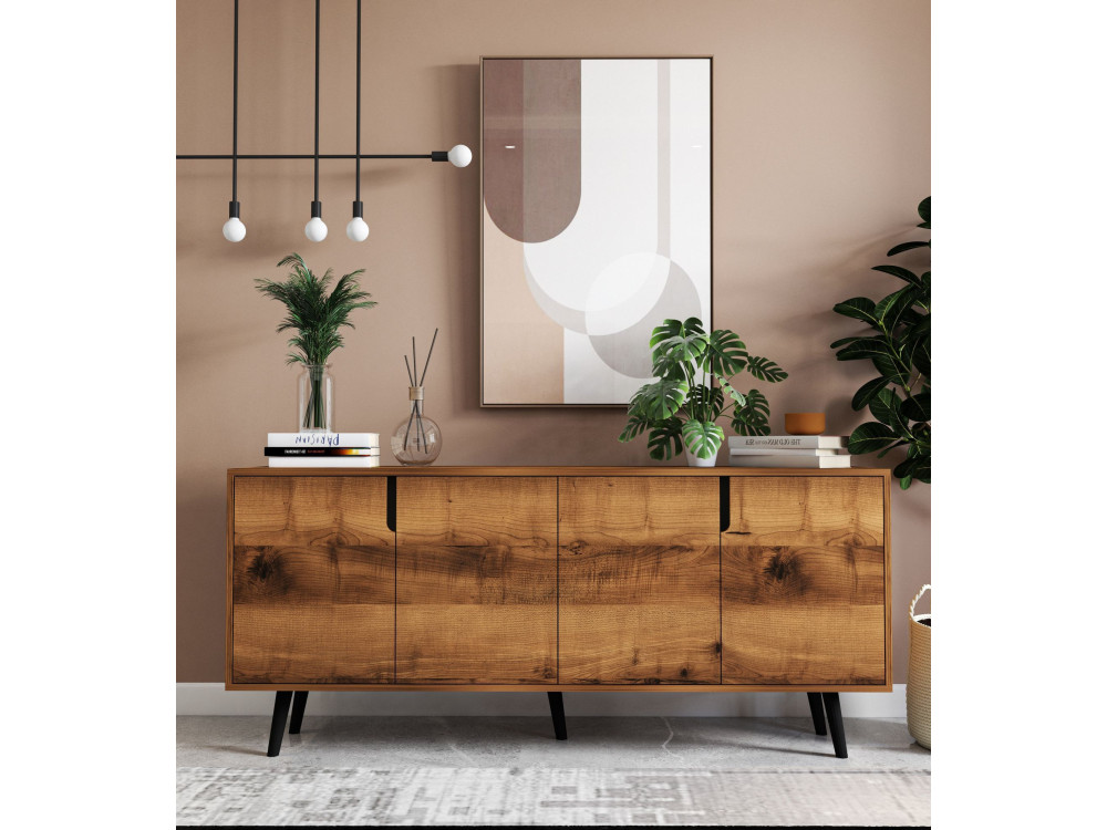 Holzbuffet "Latina" - 180 x 45 x 80 cm - Braun