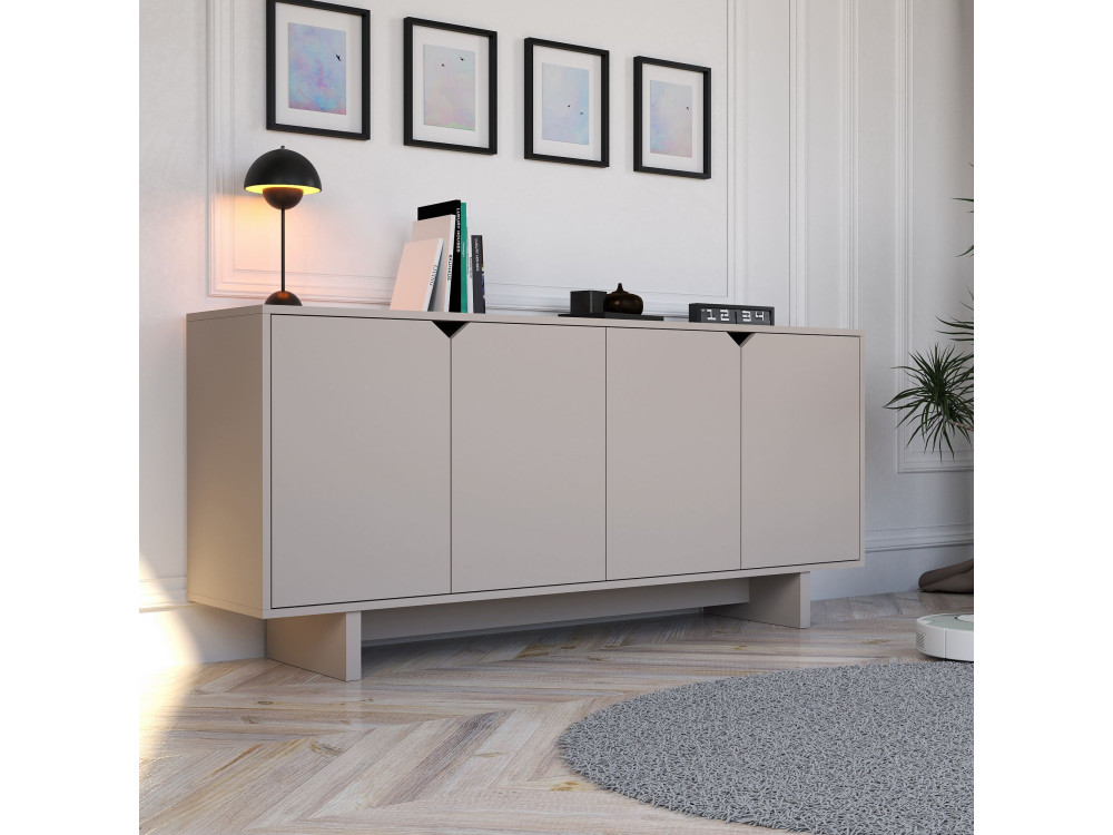 Anrichte aus Holz "Oz" - 180 x 40 x 81 cm - Beige