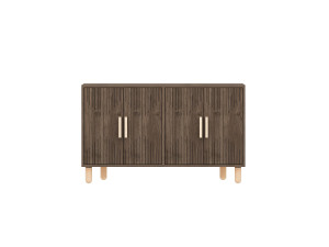 Holz-Buffet "Roger" - 120 x 30 x 74 cm - Braun