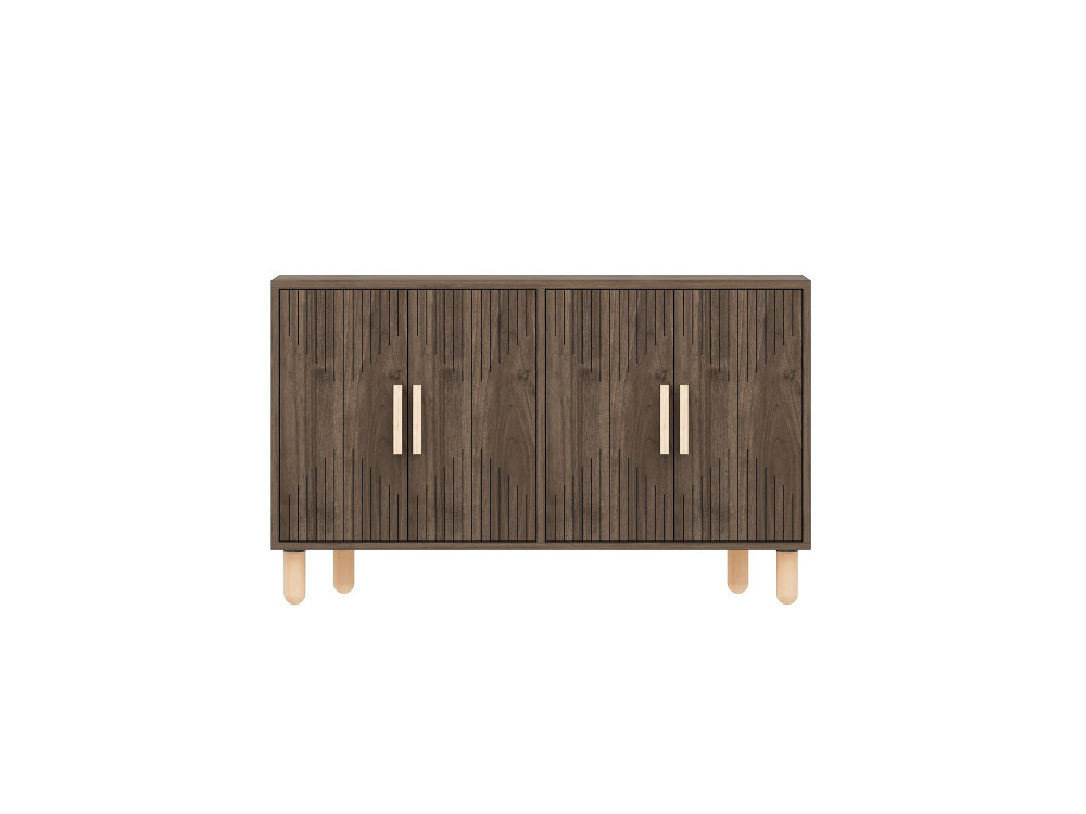 Holz-Buffet "Roger" - 120 x 30 x 74 cm - Braun