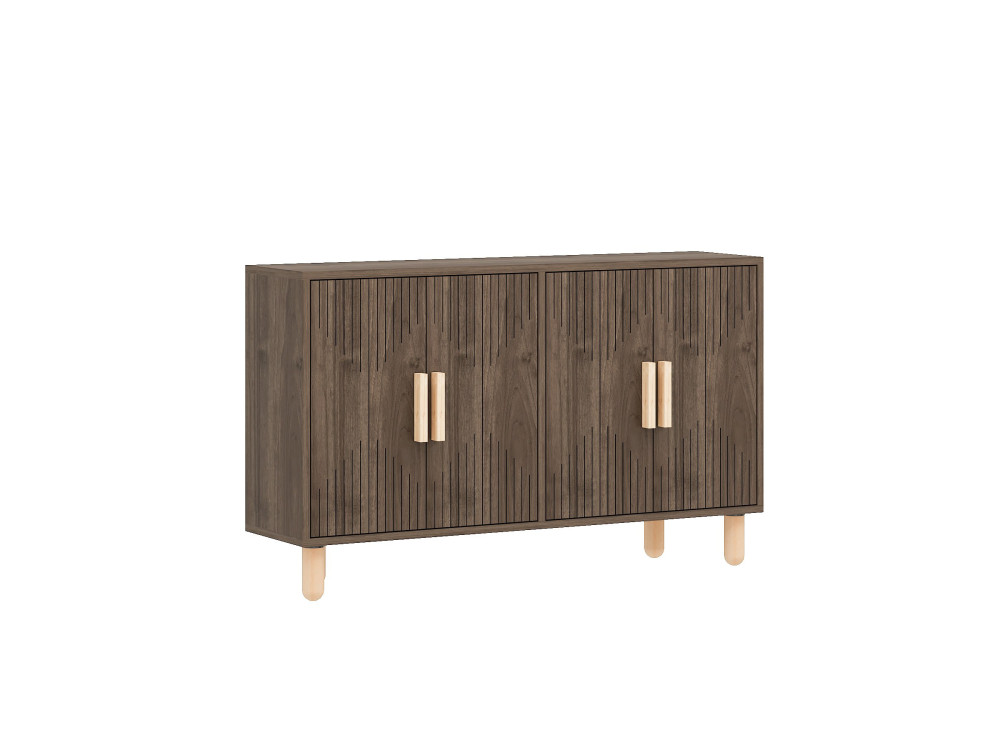 Holz-Buffet "Roger" - 120 x 30 x 74 cm - Braun