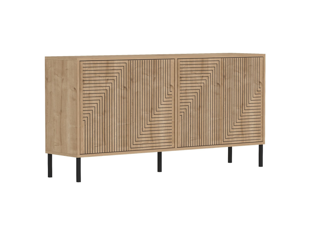 Holzanrichte "Evolet" - 150 x 36 x 75 cm - Beige
