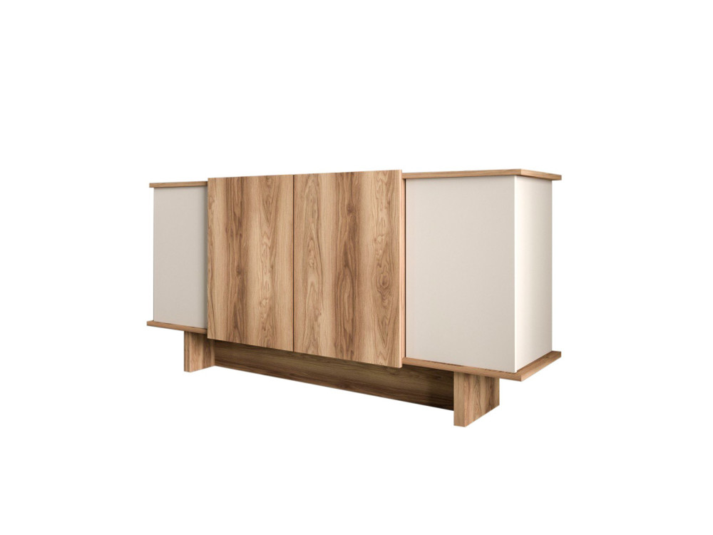 Anrichte aus Holz "Diana" - 180 x 40 x 81 cm - Beige