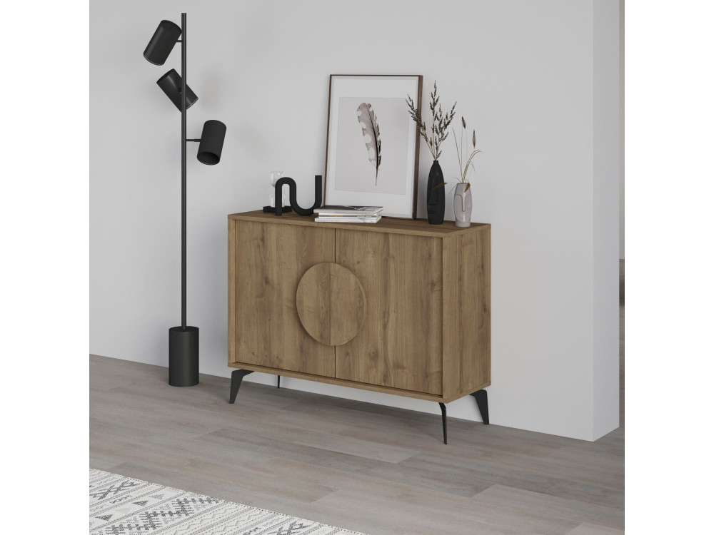 Holzbuffet "Gora" - 110 x 36 x 82 cm - Braun