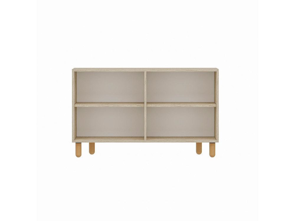 Anrichte aus Holz "Rodney" - 120 x 30 x 74 cm - Travertin