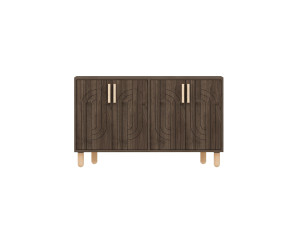 Holzbuffet "Rodney" - 120 x 30 x 74 cm - Braun