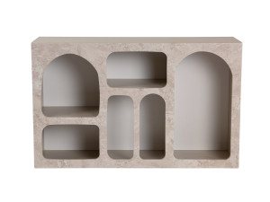 Anrichte aus Holz "Liva" - 120 x 37 x 74 cm - Travertin