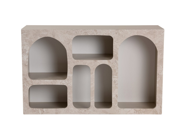Anrichte aus Holz "Liva" - 120 x 37 x 74 cm - Travertin