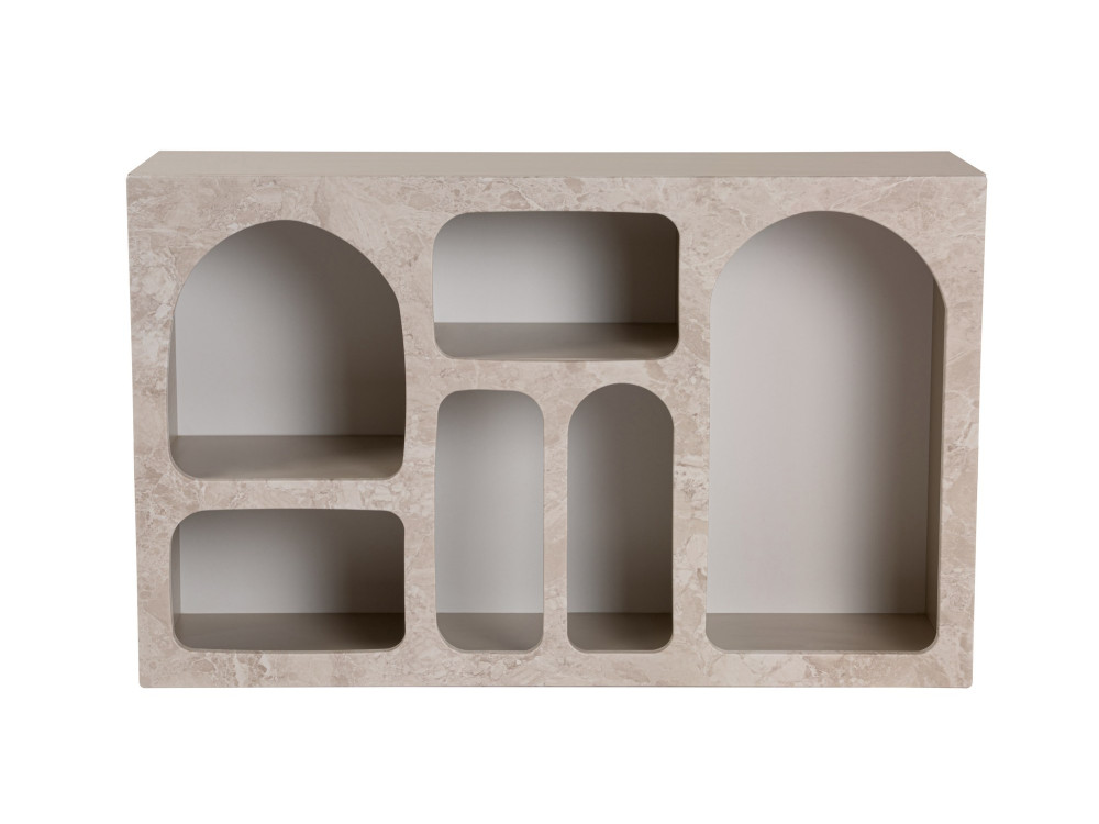Anrichte aus Holz "Liva" - 120 x 37 x 74 cm - Travertin