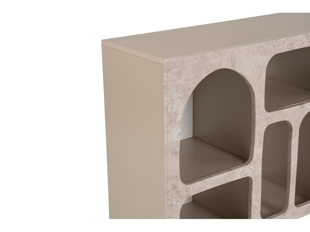 Anrichte aus Holz "Liva" - 120 x 37 x 74 cm - Travertin