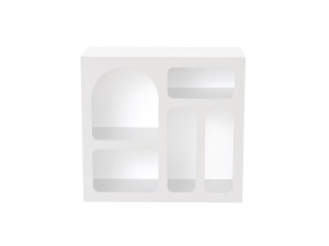 Holzbuffet "Lessa" - 80 x 37 x 74 cm - Weiß