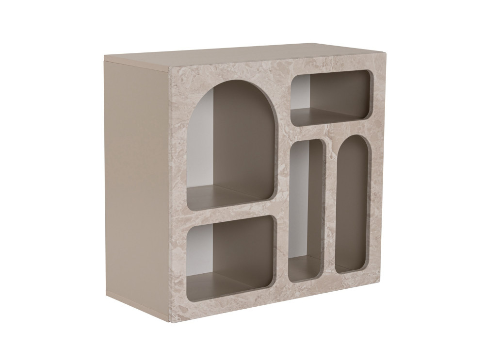 Anrichte aus Holz "Lessa" - 80 x 37 x 74 cm - Travertin