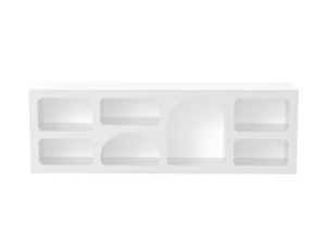 Anrichte aus Holz "Ferlis" - 160 x 40 x 51 cm - Weiß