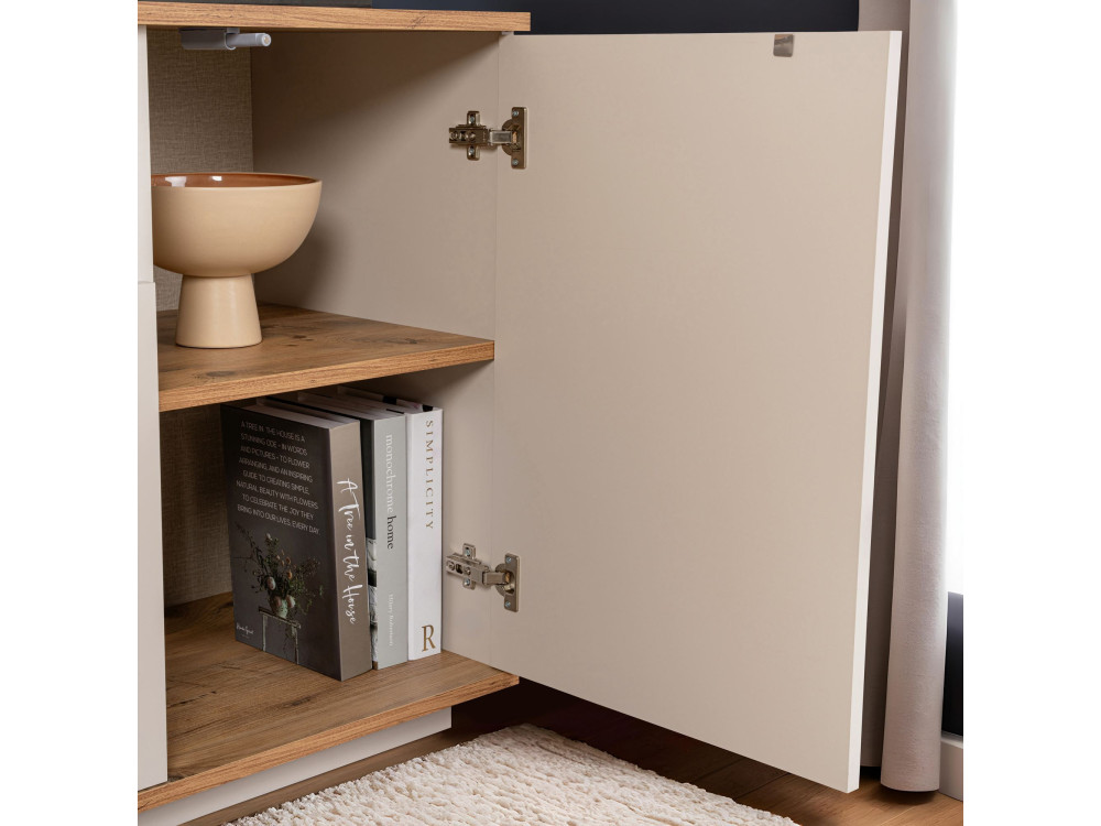 Holzbuffet "Arista" - 180 x 44 x 75 cm - Beige