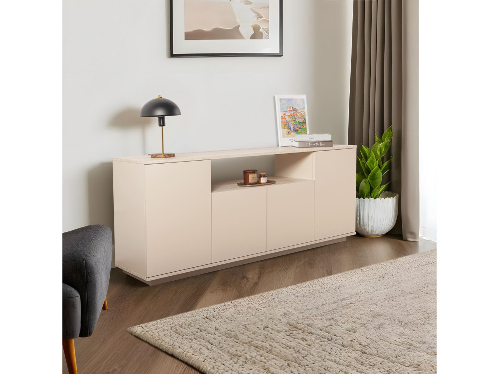 Holzkonsole "Arista" 180 x 44,5 x 75 cm - Vison