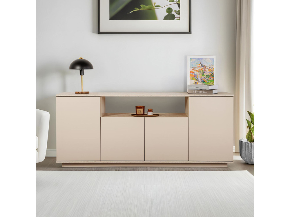 Holzkonsole "Arista" 180 x 44,5 x 75 cm - Vison