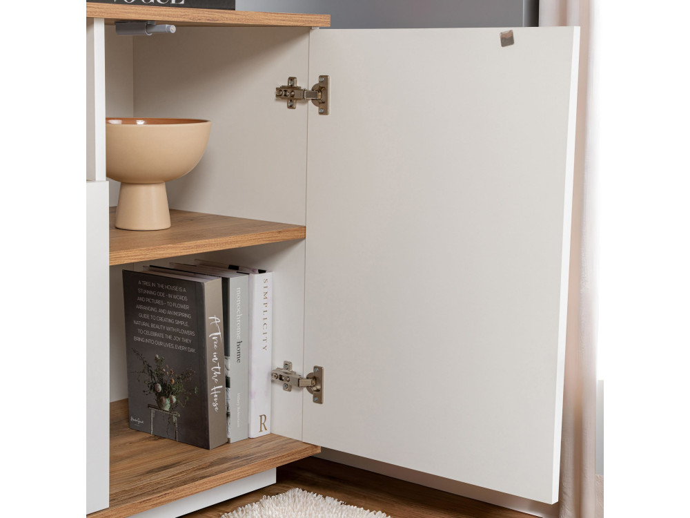 Holzbuffet "Arista" - 180 x 44 x 75 cm - Weiß
