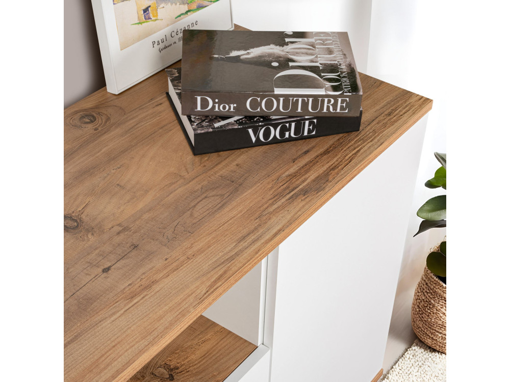 Holzbuffet "Arista" - 180 x 44 x 75 cm - Weiß