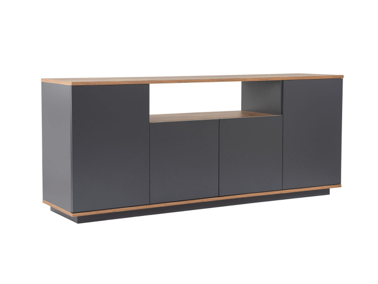 Holzanrichte "Arista" - 180 x 44 x 75 cm - Anthrazitgrau