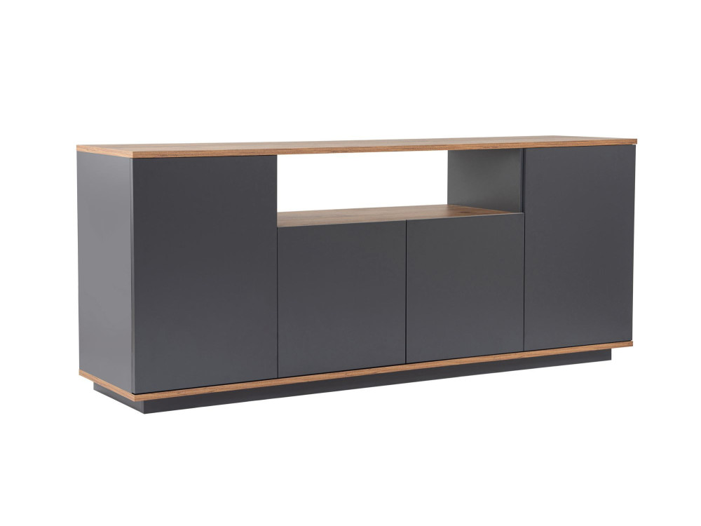Holzanrichte "Arista" - 180 x 44 x 75 cm - Anthrazitgrau