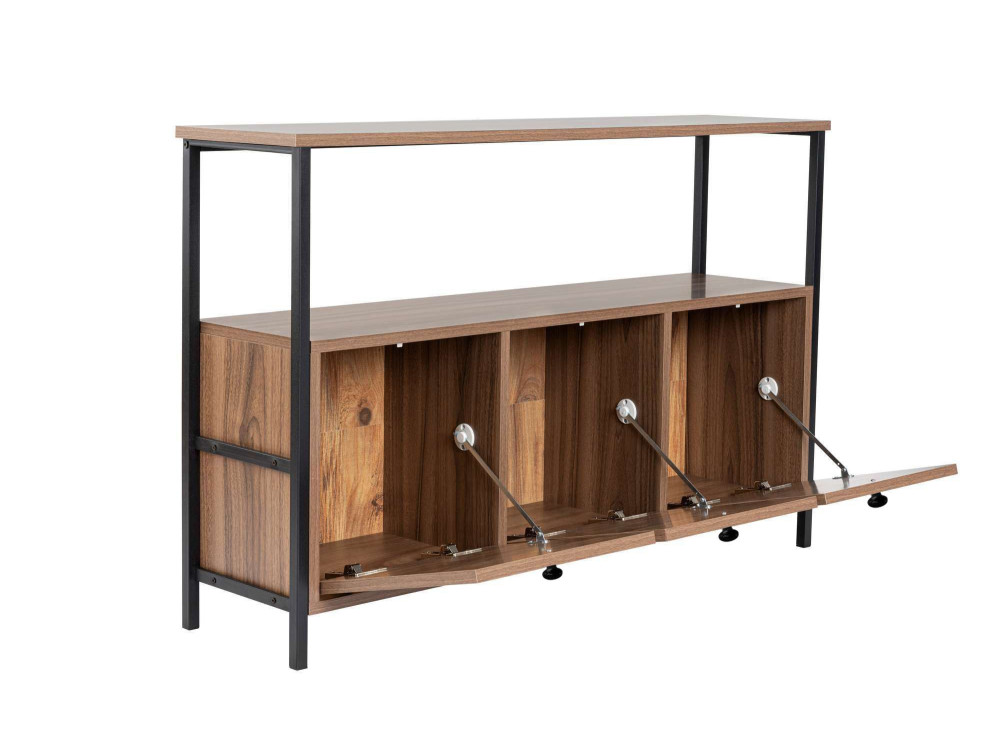 Holzbüffet "Solace" - 120 x 30 x 77 cm - Braun