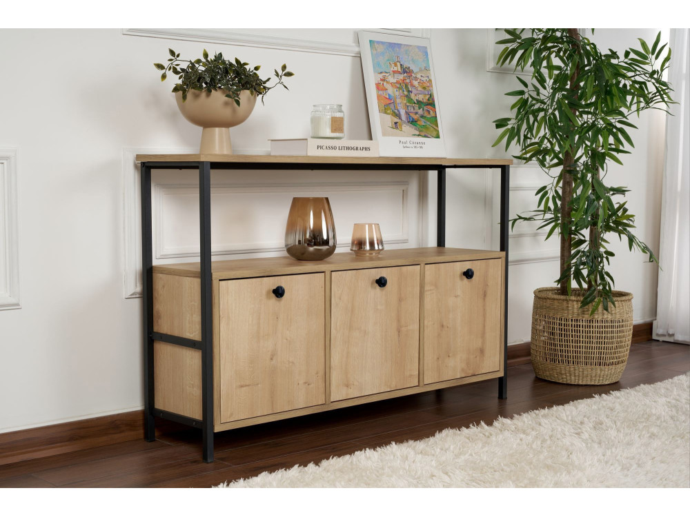 Holzanrichte "Solace" - 120 x 30 x 77 cm - Beige