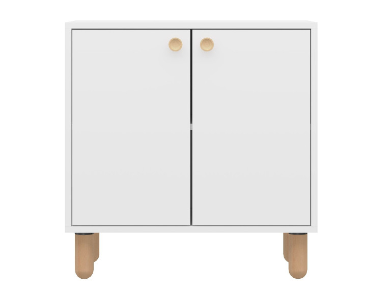 Holzbuffet "Lina" - 72 x 36 x 73 cm - Weiß