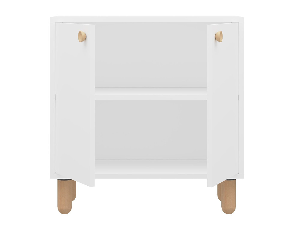 Holzbuffet "Lina" - 72 x 36 x 73 cm - Weiß