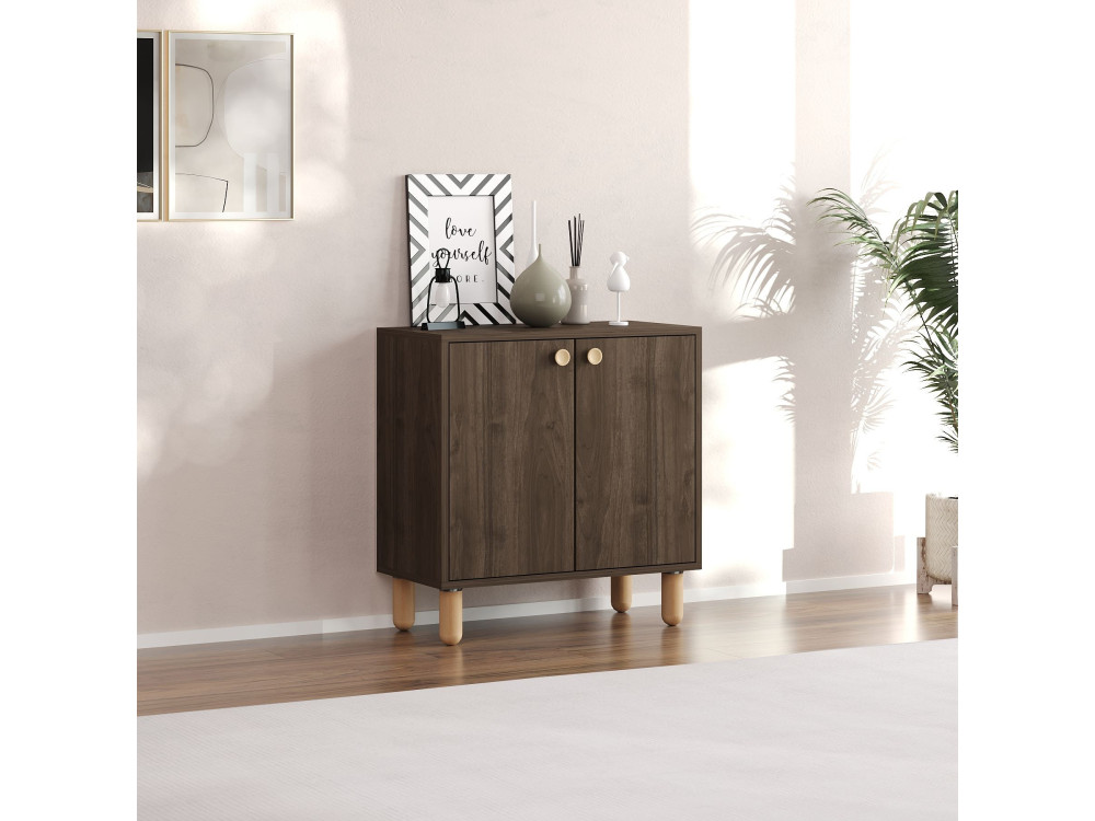 Holzbuffet "Lina" - 72 x 36 x 73 cm - Braun