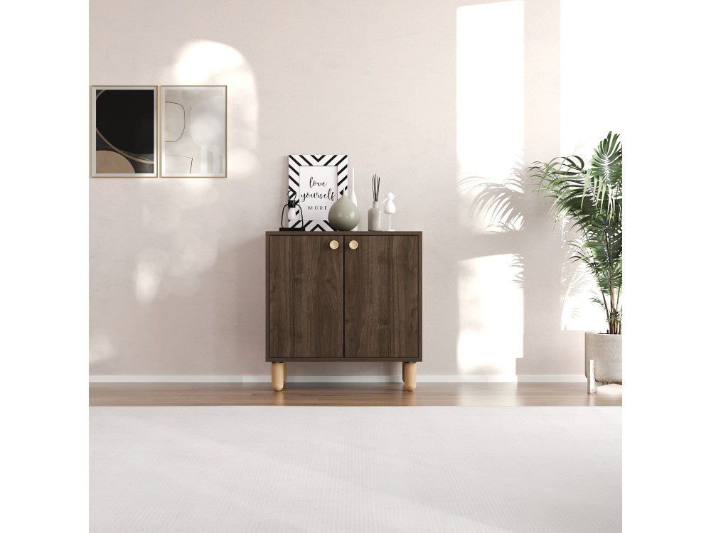 Holzbuffet "Lina" - 72 x 36 x 73 cm - Braun