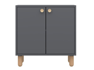 Holzanrichte "Lina" - 72 x 36 x 73 cm - Anthrazitgrau