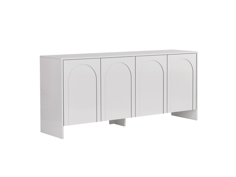 Holzanrichte "Arlen" - 180 x 45 x 80 cm - Weiß