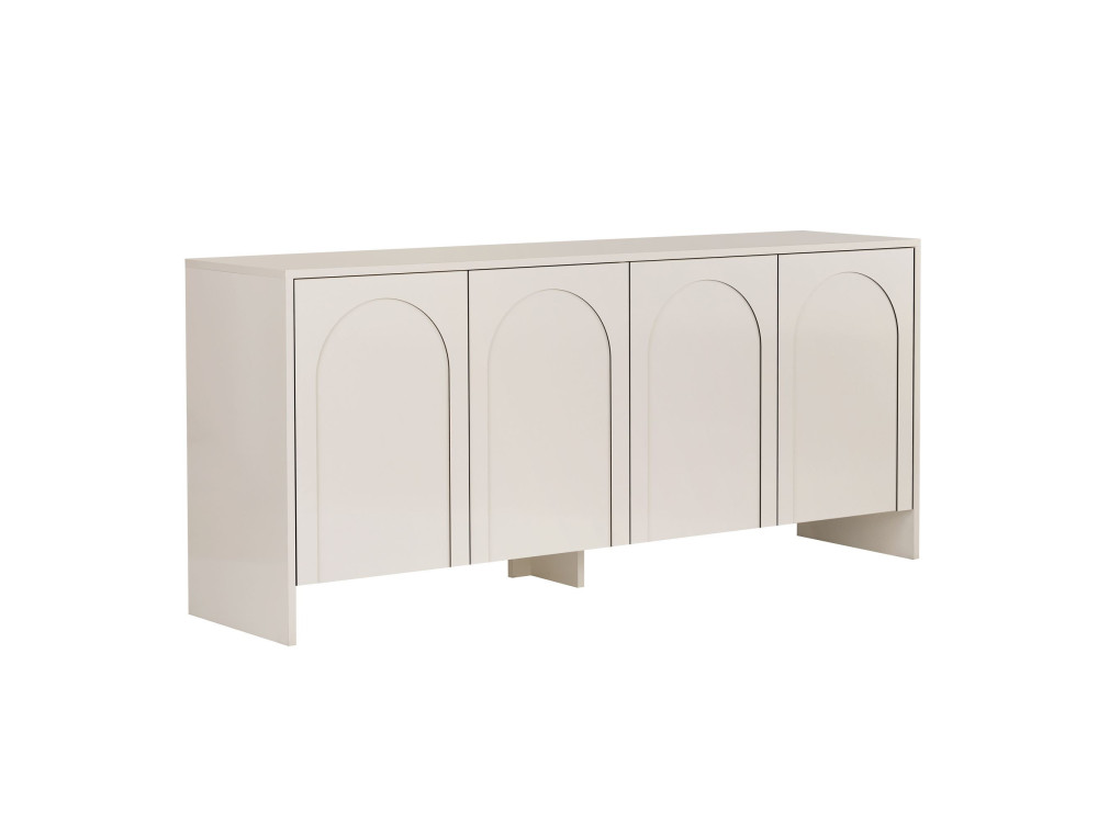 Anrichte aus Holz "Arlen" - 180 x 45 x 80 cm - Creme
