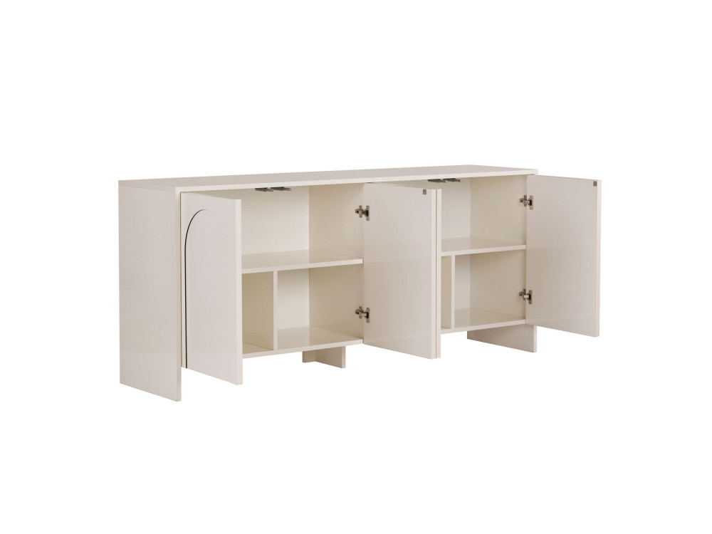 Anrichte aus Holz "Arlen" - 180 x 45 x 80 cm - Creme