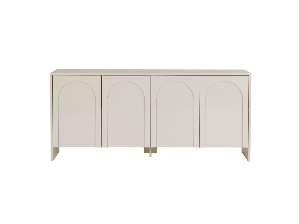 Anrichte aus Holz "Arlen" - 180 x 45 x 80 cm - Creme