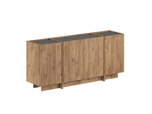 Holzanrichte "Dorma" - 180 x 45 x 80 cm - Atlantikkiefer / Anthrazit