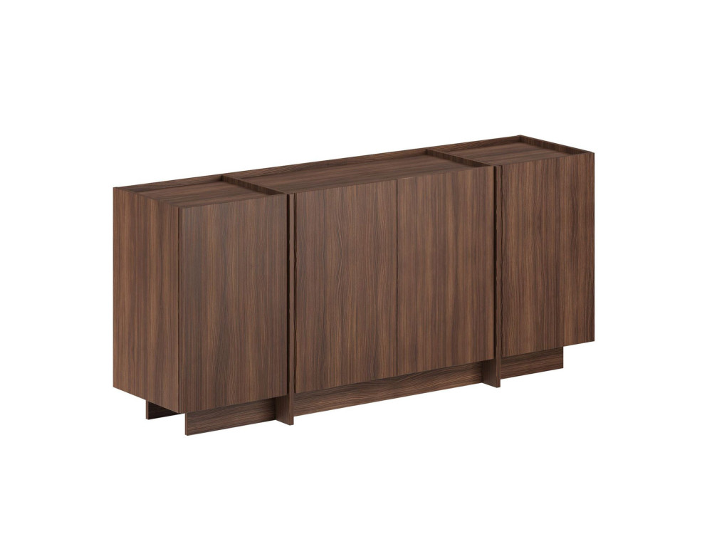 Anrichte aus Holz "Dorma" - 180 x 45 x 80 cm - Nussbaum Milano