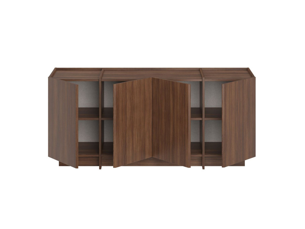 Anrichte aus Holz "Dorma" - 180 x 45 x 80 cm - Nussbaum Milano