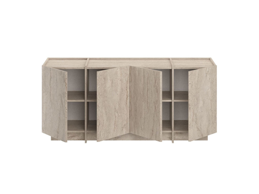 Anrichte aus Holz "Dorma" - 180 x 45 x 80 cm - Travertin
