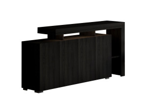 Holzanrichte "Beliz" - 170 x 35 x 80 cm - Holz Schwarz