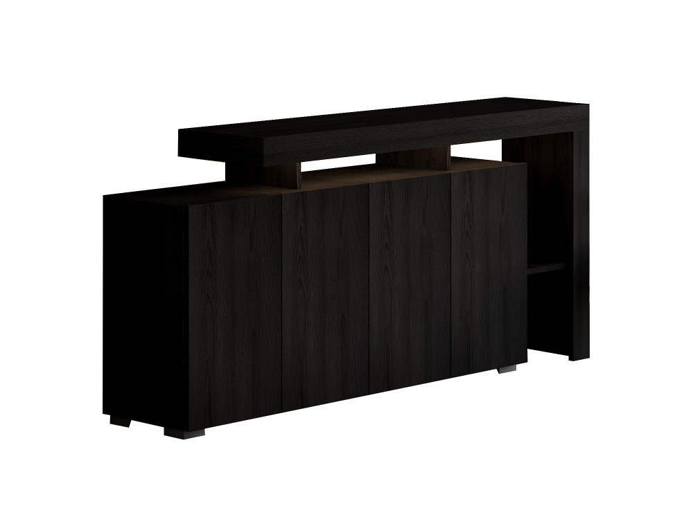 Holzanrichte "Beliz" - 170 x 35 x 80 cm - Holz Schwarz