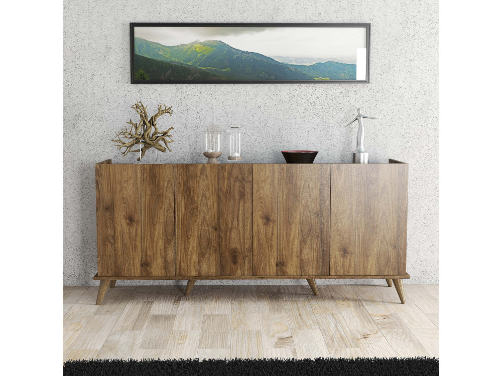 Holzanrichte "Elegante" - 180 x 45 x 80 cm - Braun