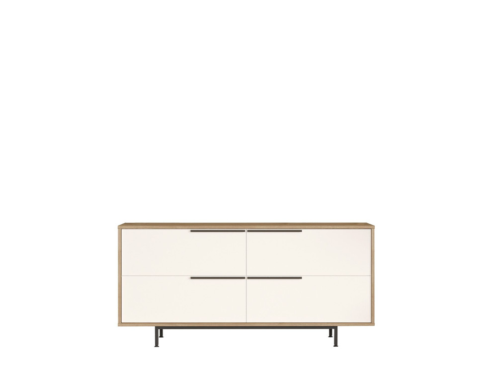 Anrichte aus Holz "ON3-SW" - 160 x 44 x 74 cm - Weiß