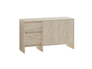 Anrichte aus Holz "Laris 130" - 130 x 44 x 82 cm - Travertin