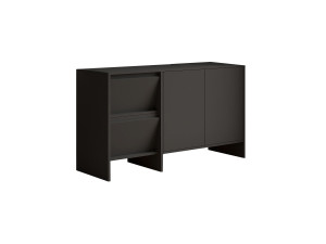 Holzanrichte "Laris 130" - 130 x 44 x 82 cm - Anthrazitgrau