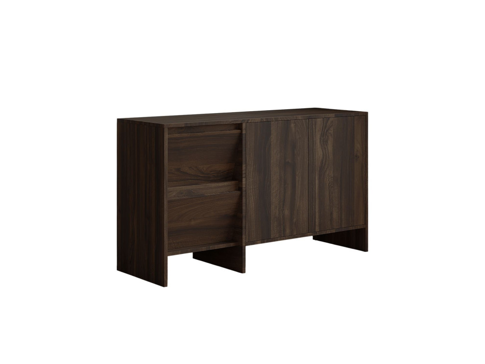 Holzbuffet "Laris 130" - 130 x 44 x 82 cm - Braun