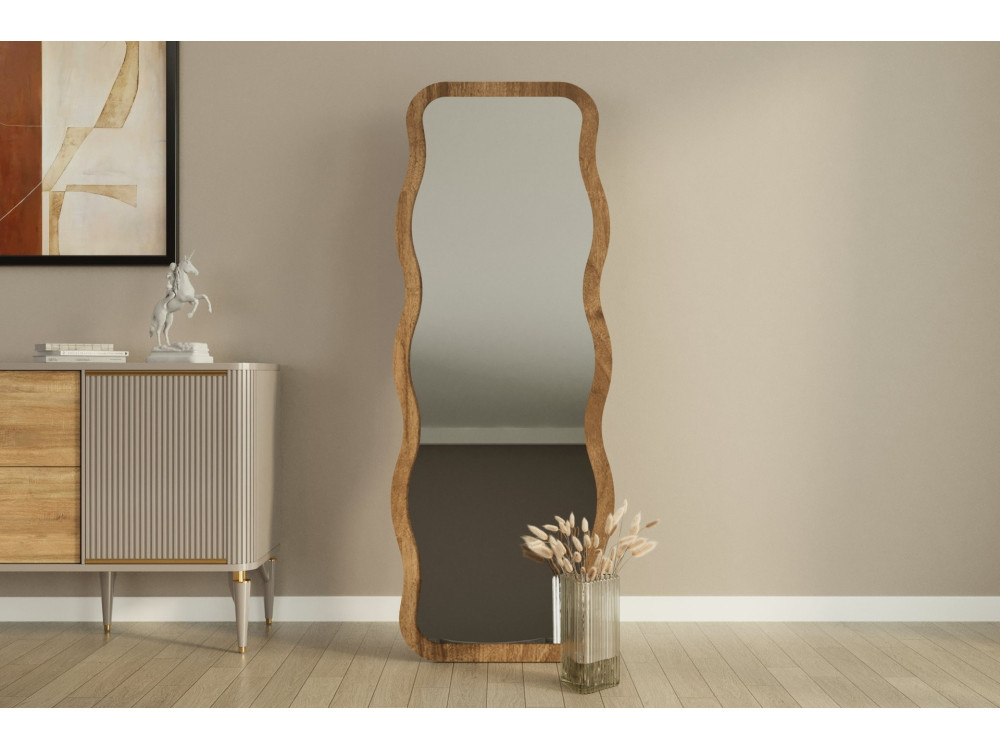 Holzspiegel "Aror" - 50 x 160 cm - Braun
