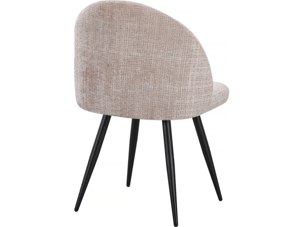 Set mit 2 Stoffstühlen „Samuel“ – 53 x 51 x 82 cm – Beige