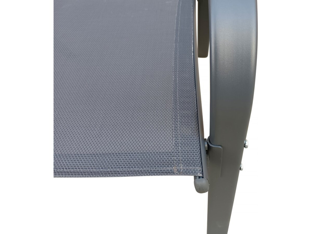 Gartensessel aus Textilene "Cordoba" - Phoenix - 2er-Set - Anthrazit