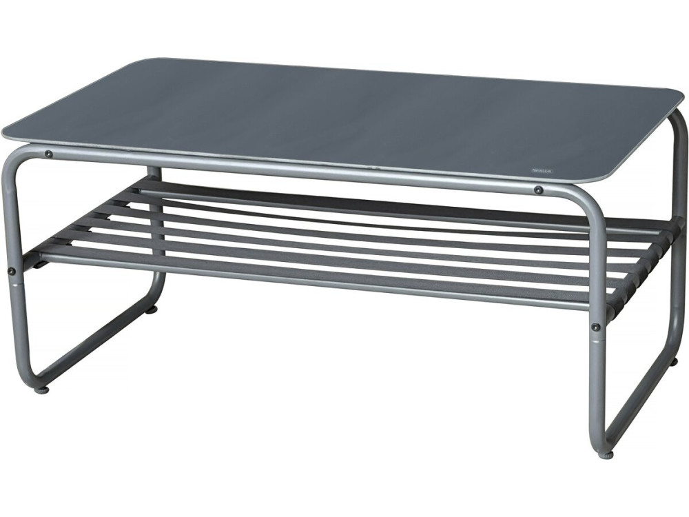 Gartenmöbel aus Metall mit Kissen "Sora" - 4 Sitzplätze - Grau